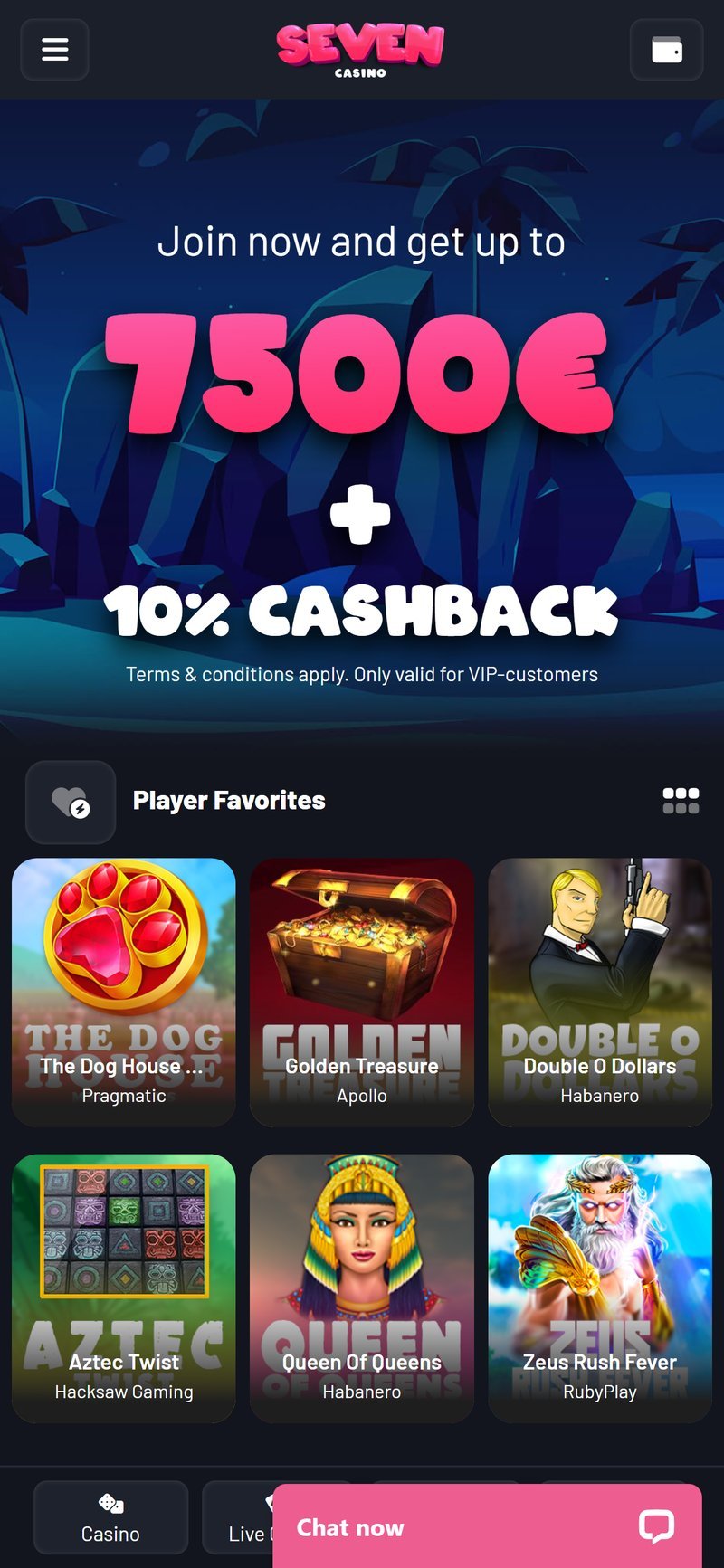 Seven casino online, casino seven